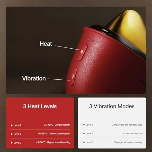 LED Red Light Therapy for Face & Neck Massager
